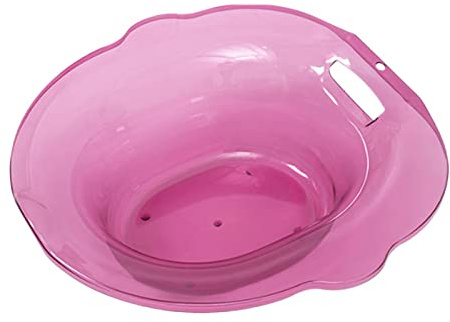 Amagogo Sitzbad für WC-Sitz-Bidet/universal/tragbar/aufhängbar/Toilettenwanne/wiederverwendbarer breiterer Sitzbereich Hüftbad-Dampfsitz für ältere Frauen, ROSA