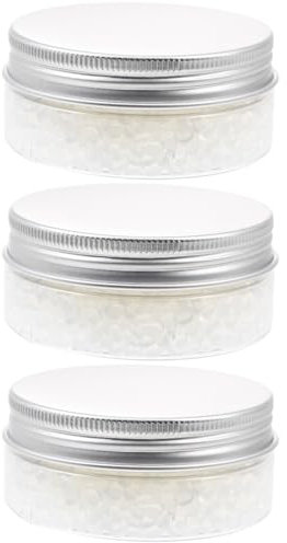 VILLCASE 3 Boxen Siegelwachs Transparent, Oval Siegelwachs Perlen, Wax Siegel Perlen Set, Wachssiegel-Set für Stempel, Einladungen, Karten, Umschläge
