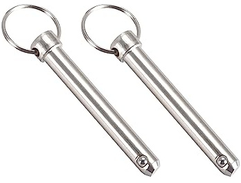 METALLIXITY 2Stk Schnellspanner Stifte 10mmx70mm Karbonstahl Ziehen Pin | für Schiffbau Schiffausrüstung Boot Oben