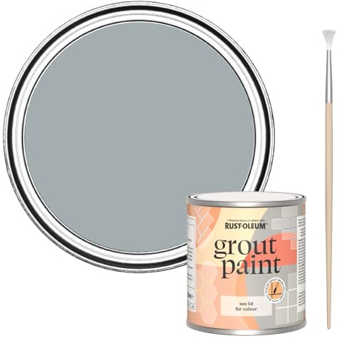 Rust-Oleum Grey Ultra-Durable Grout Paint - Mineral Grey 250ml