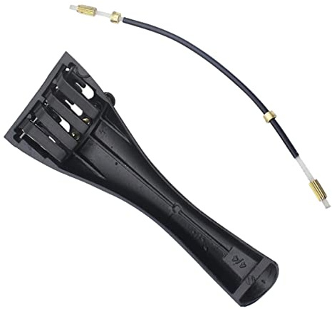 Toyvian Saitenhalter für Violine mit 4 Feinstimmern aus Aluminiumlegierung Leicht zu Stimmen für 3/4 und 4/4 Geige Zubehör
