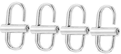 SHINEOFI 8pcs Compact Belt Buckles Diy Buckle Tape for Fastening Adjusting Tote Bag Chains