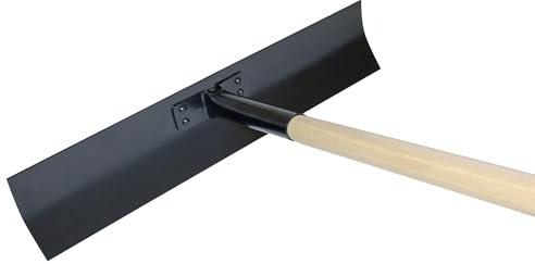 Esparcidor de hormigón, concreto de Acero de 48 x 10 cm sin gancho y mango de madera 137 cm KRAFTTOOL MADE IN USA
