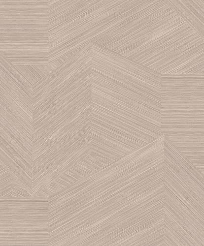 Rasch Tapeten 822823 - Vliestapete mit grafischem Muster in Braun aus der Kollektion Color your life - 10,05 m x 0,53 m (LxB)