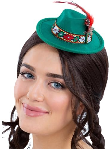 Mini Bavarian Trenker Hat, Green