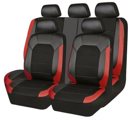 FZIYUAN Coche Fundas Asientos para Jeep Renegade Renegade S Compass Commander Liberty Renega 2000-2024, Cómodo Interior Juegos Cubreasientos Protector Accesorios,Red