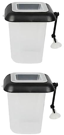 Toddmomy 2stücke Teiliges Futtergerät Für Aquarien Futterring Für Rote Mückenlarven Salzwasser Und Süßwasseraquarien Mit Saugnapf-Design Für Einfache Installation Für Saubere