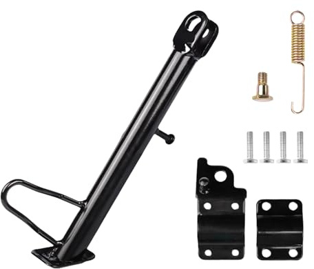 HNsdsvcd Cavalletto laterale di ricambio per moto, con accessori di montaggio, 14-24 cm, cavalletto per moto