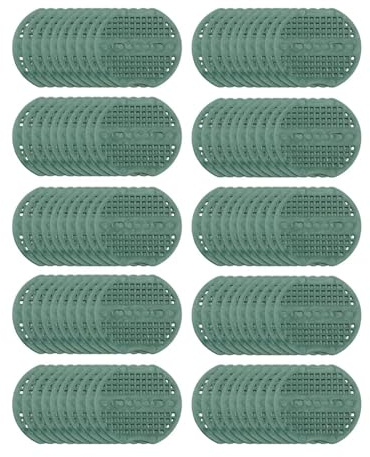 predolo Rondelles D'amortisseur D'agrafes de Jardin, Piquets de, Joints, Goupilles de Jardin, Joints, Tampons de Fixation pour Pelouse, Bâches, Vert 100 pièces