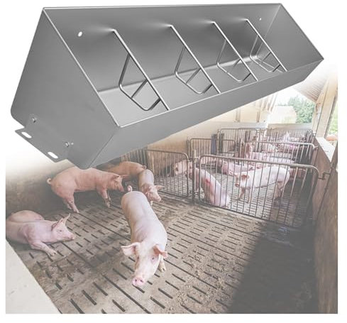 Futtertrog Futtertrichter Futterschale Futtertrog für Schweine/Ziegen/Rinder 120, 150, 180 und 200 cm lang Viehfuttertrog mit 4/5/6/7 Fächern Geflügelfuttertröge für Schweinezuchtbetriebe/Schafställe/
