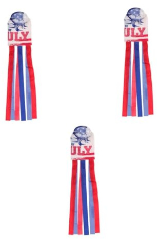 TOYANDONA 3 pcs Windsock Flag Lightweight Fast Drying Decorative Hanging Flag for Garden and Patio Durable Against Wind Rain and Sun Damage Brightly Colored for Festivals and Celebrations