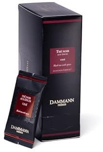 Dammann Frères - Té Negro Chai en Sachets 48g, Mezcla con Especias Naturales, Canela, Clavo y Jengibre, Infusión Aromática y Energizante, Formato Individual, Chai Premium