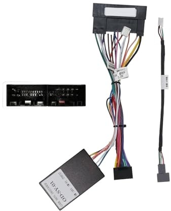 Car 16pin Wiring Harness Adapter Canbus Box Decoder Android Radio Power Cable Compatible with Ssangyong Tivolan Tivoli OD-SY-01