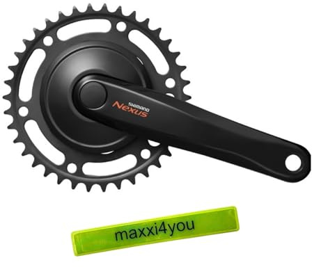 maxxi4you Shimano vevset Nexus FC-C6000 38 tänder svart inklusive reflekterande band