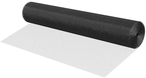 VEVOR Hardware Cloth 60 in x 100 ft, 1/2 in 19 Gauge Galvanized Wire Mesh Roll, Weather-Resistant Vinyl Coated Chicken Wire Fencing, Heavy Duty Welded Garden Plant Fencing for Rabbit Cage Snake Fence