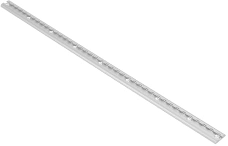 GOTOTOP L Track Rail, Sturdy Aluminum Airline Rail for Secure Cargo Tie Downs, 3.3ft Length with Drilled Holes for Trucks and Trailers (Silver)