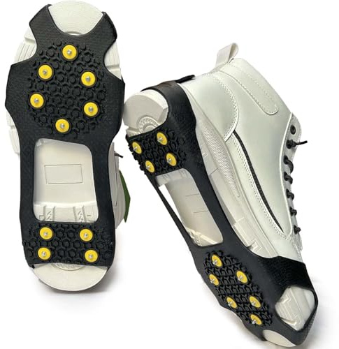 Generisch Spikes für Schuhe Winter schuhspikes zum überziehen schuhspikes zum überziehen schneeketten antirutsch eiskrallen glatteis Schutz schneeketten Spikes für Schuhe
