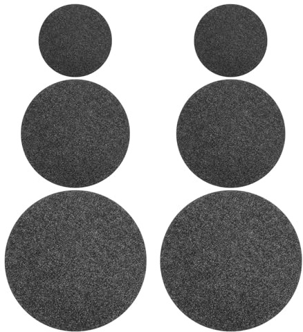 SHINEOFI Lot de 6 Soucoupes de Jardinières en Feutre Absorbant, Rondes Double Face Gris, Diamètres 10 Cm, 15 Cm et 20 Cm, Doublures pour Pots de Fleurs Intérieur et Extérieur, Tapis