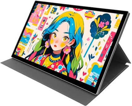 Plyisty Tableta de Dibujo con Pantalla de 11,6 Pulgadas, Monitor Gráfico 16384 Niveles de Presión con 120% SRGB QLED, para Enseñanza de Diseño de Ilustración de Arte Digital