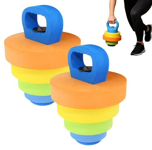 Da Piscina Per Esercizio In Acqua | 2 Kettlebell Regolabili Da Piscina | Attrezzatura Per Esercizi Acquatici | Per Nuotatori, Professionisti, Donne, Uomini, Viaggiatori, Spiaggia, Palestra