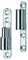 HSI 656379.0 Renovierbänder Eisen verzinkt 15mm 4 St, 4 Stück