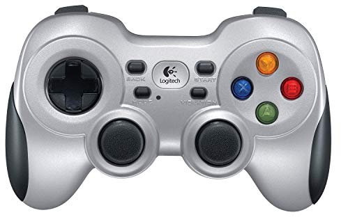 Logitech G F710 Wireless Gamepad, 2,4 GHz Wireless con Nano-ricevitore USB, Controller Dual Vibration Feedback, 4 switch D-Pad, PC - Grigio/Nero