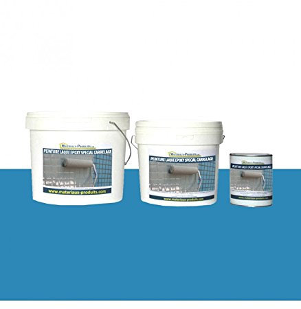 MATPRO Peinture Laque Epoxy Spécial Carrelage 20 Kg Utilisation professionnelle Bleu France