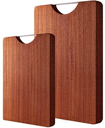 Kitchen Cutting Board Wooden Breadboard/Chopping Board Double-sided Reversible Rectangular Wood Chopping Board With Handle Preparing Food Cutting Board-Multiple Sizes Kitchen Chopping Board a chopping
