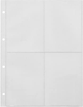 Sammlerhüllen Autogrammkartenhüllen Ersatzblätter für Fotos Postkarten Ansichtskarten (25 Stück)