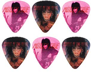 Perri's Leathers Ltd. - Motion Guitar Picks - Motley Crue - Shout at the Devil - Official Licensed Product - 6 Pack - MADE in CANADA.