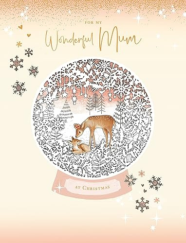 UK Greetings Weihnachtskarte für Mütter – Weihnachtskarte für sie – für Mama von Sohn oder Tochter Weihnachtskarte – Wunderbare Weihnachtskarte für Mutter, mehrfarbig, 668141-0-1