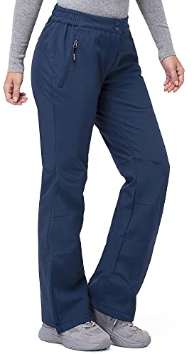33,000ft Damen Skihose wasserdichte Softshellhose Thermohose Schneehose | Winddicht, Gefüttert, Warm, Atmungsaktiv, Schmutzabweisend, Trekkinghose, Wanderhosen, Winterhose, Skifahren