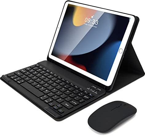 SOPPY Bluetooth-Tangentbord för iPad 10.2, 9:e/8:e/7:e gen, iPad Air 3, iPad Pro 10.5 2017 - svart