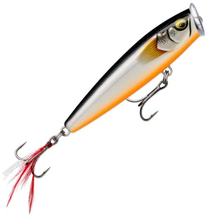 Rapala Skitter Pop Elite Angelköder, schwimmender Süßwasser- und Salzwasserköder, Schwimmtiefe: Oberfläche, Balsa-Angelgerät