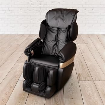 trends4cents PureHaven Massage-Sessel 118x76x76 cm 6 Massagearten Rücken- Fuß- und Gesäßmassage einfache Bedienung energiesparend hochwertiges PU Leder in Schwarz