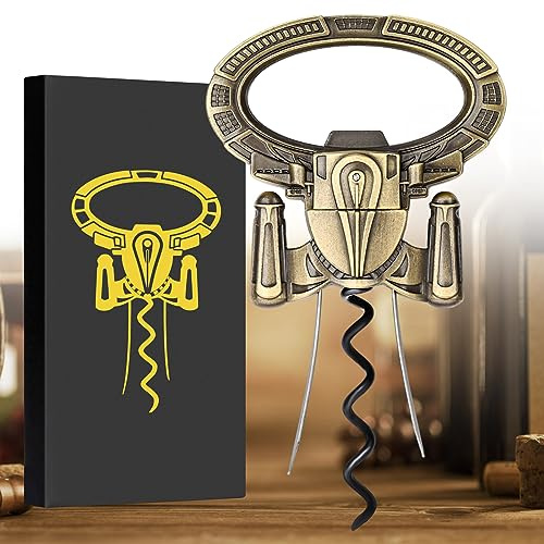 LKKCHER Ah So Weinöffner für Vintage Flaschen, Alter Wein Flaschenöffner, Bier Flaschenöffner, Zwei Zinken Korkenzieher Entferner, Kellner Freund Korkenzieher, Geburtstagsgeschenke für Männer, Bronze