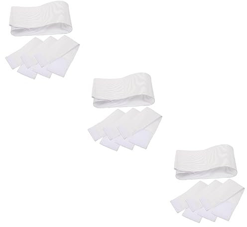 Toddmomy 12 Stk Armbinde Tragbares Basketballband Kapitänshinweisband Kapitänsarmbänder Sport-spieler-band Jugendarmband Sportarmbänder Kapitänsbinde Diy-armbänder Weiß Nylon Banner Fußball