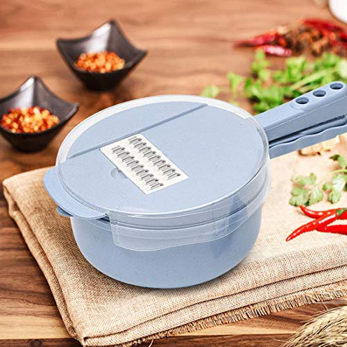 Picador de verduras, cortador de verduras, cortador en espiral, cortador en cubitos, rallador de queso giratorio, cortador de verduras, cortador de verduras, trituradora, cortador de mandolina, picado