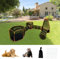 Keyzone Outdoor-Katzengehege für Indoor-Katzen, 6-in-1 tragbares Katzenspielhaus (Outdoor-Katzenzelt und runder Katzentunnel) für Katzen und Kleintiere, Indoor-Laufstall mit Tragetasche (6-in-1-Set)