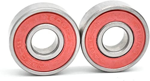 RFXOGTYFZ 10 Stück 608 Inline-Rollschuh-Radlager 608 RS 8 x 22 x 7 mm Skateboard-Kugellager for Roller Longboards