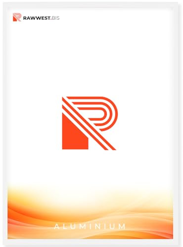 RAWWEST.BIS Alu Bilderrahmen A3 29,7x42cm Plakatrahmen, Alurahmen mit Plexi-Antireflex Rahmen aus Aluminium für Bilder Poster Fotos und für Puzzle, Posterrahmen - Fotorahmen, Weiß