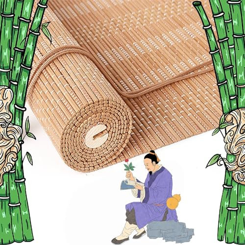Bambus Rollo Jalousie Outdoor Sichtschutz für Veranda/Garten/Terrasse - Custom Size A9