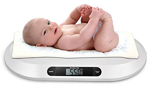 Babywaagen Digital Babywaage für Neugeborene und Babys bis 20 kg mit LCD Display und Tara-Funktion, als Tierwaage verwendbar