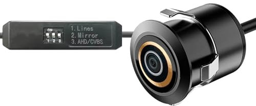 Macchina Fotografica Auto Montaggio Incasso Mini AHD/CVBS Vista Posteriore Telecamera Retromarcia Backup Con Scatola Commutazione Star Light View Impermeabile 12v Per Auto SUV Telecamera Backup