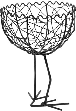 Cabilock Kitchen Egg Basket Egg Rack Wicker Laundry Basket Gold Collecting Produce Blanket Chicken Egg Lid Wire s Bread Serving Black Iron