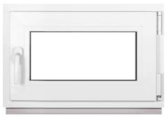 Framex Kellerfenster Fenster Kunststofffenster Weiß Breite x Höhe 80 x 55 cm (800 x 550 mm) 2-fach (32 mm) Dreh Kipp DIN Rechts - Premium - Alle Größen