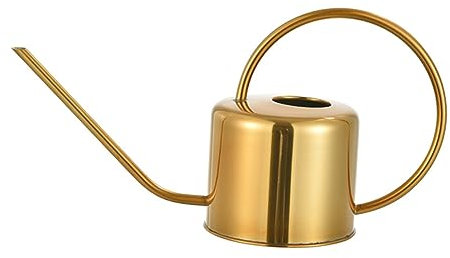 Milisten 1pieza Regadera De Acero Inoxidable Espoua Larga para Riego De Suculentas y Plantas De Interior Color Dorado Herramienta De Jardinería para Uso Interiores y Exteriores