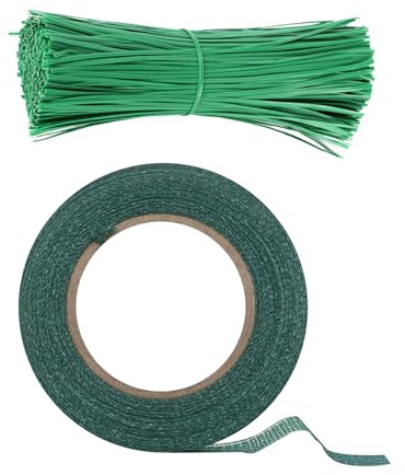 SGSCFG 1 Rollo De Hilos De Plantas Y 50 Hilos, Agrupación del Árbol, Cinturón De Protección De Flores, Hilo Duradero, Requisito De Jardín.