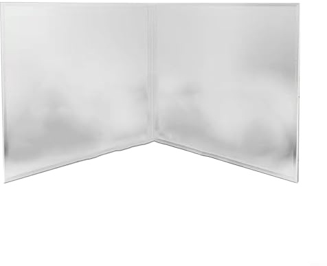 TONIXY Paraschizzi pieghevole in acciaio inox per cucina, pannello di protezione per cucina resistente al calore (29 x 40 cm, 2 fette)