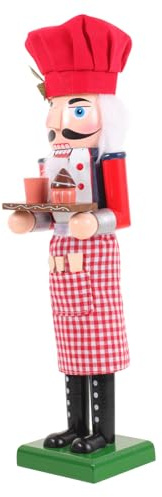 GOOHOCHY Cascanueces De Madera Decorativo con Figura De para Navidad Adorno Artesanal Único para Fiestas y Decoración Tradicional De Hogar y Jardín